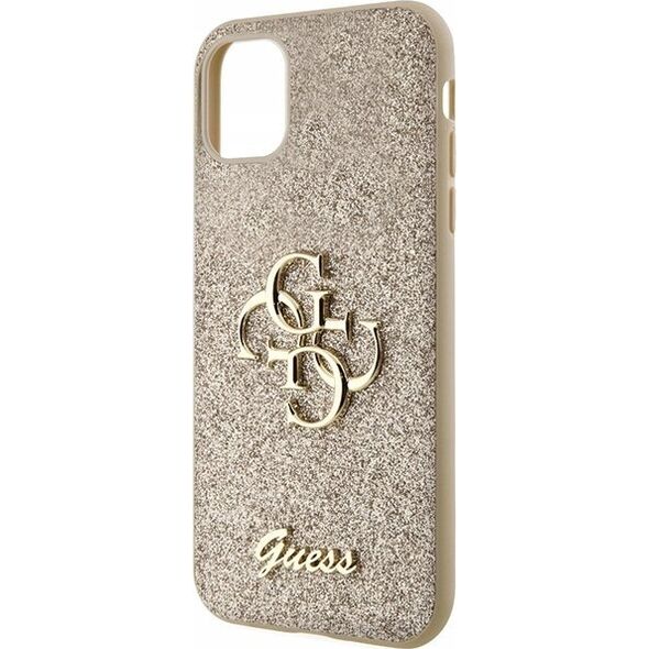 Guess Guess GUHCN61HG4SGD iPhone 11 / Xr 6.1" złoty/gold hardcase Glitter Script Big 4G