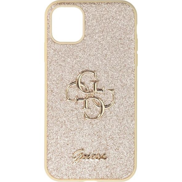 Guess Guess GUHCN61HG4SGD iPhone 11 / Xr 6.1" złoty/gold hardcase Glitter Script Big 4G