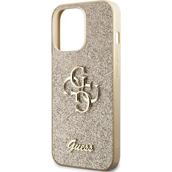Guess Guess GUHCP13XHG4SGD iPhone 13 Pro Max 6.7" złoty/gold hardcase Glitter Script Big 4G
