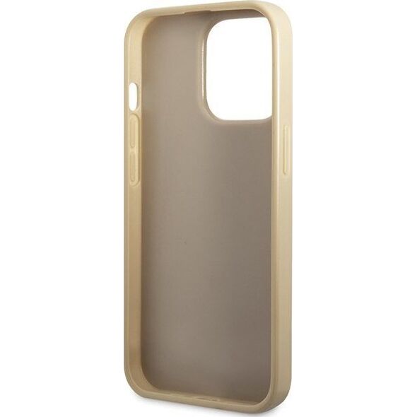 Guess Guess GUHCP13XHG4SGD iPhone 13 Pro Max 6.7" złoty/gold hardcase Glitter Script Big 4G
