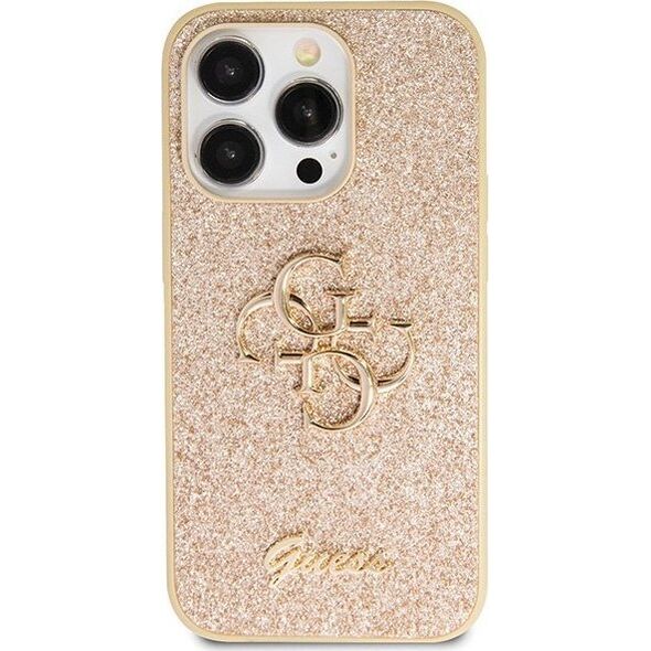 Guess Guess GUHCP14LHG4SGD iPhone 14 Pro 6.1" złoty/gold hardcase Glitter Script Big 4G