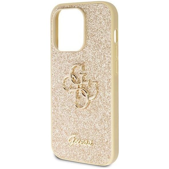 Guess Guess GUHCP14LHG4SGD iPhone 14 Pro 6.1" złoty/gold hardcase Glitter Script Big 4G