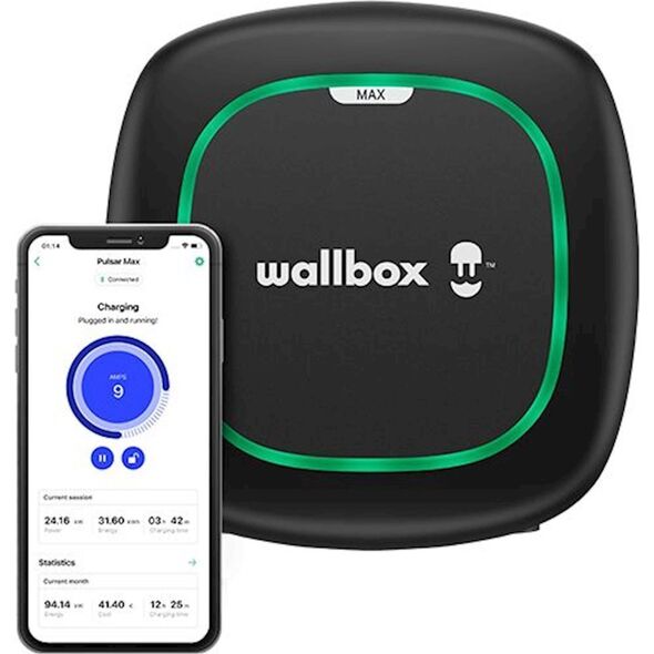 Ładowarka Wallbox Pulsar Max Typ 2 22kW 5m czarna (PLP2-0-2-4-9-002)
