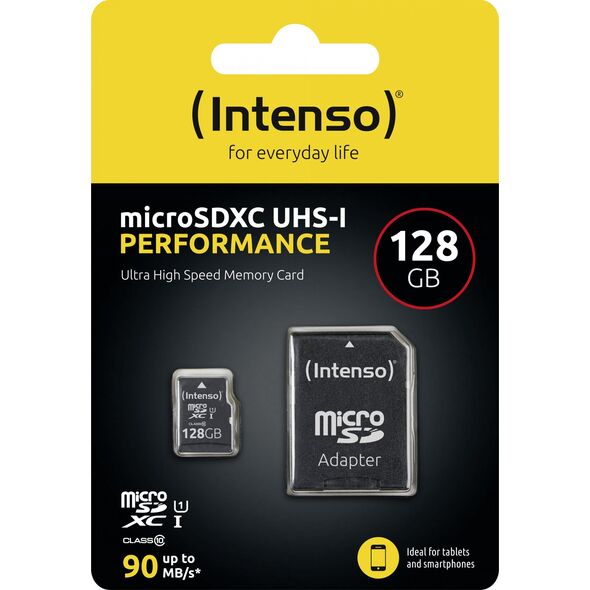 Karta Intenso Performance MicroSDXC 128 GB Class 10 UHS-I/U1  (3424491)
