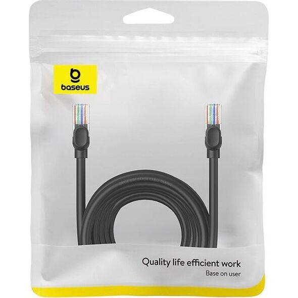 Baseus Kabel sieciowy Baseus Ethernet CAT5, 10m (czarny)