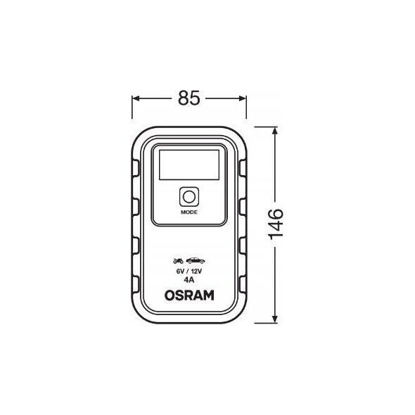 Osram OSRAM įkroviklis 6/12V 4A 90AH