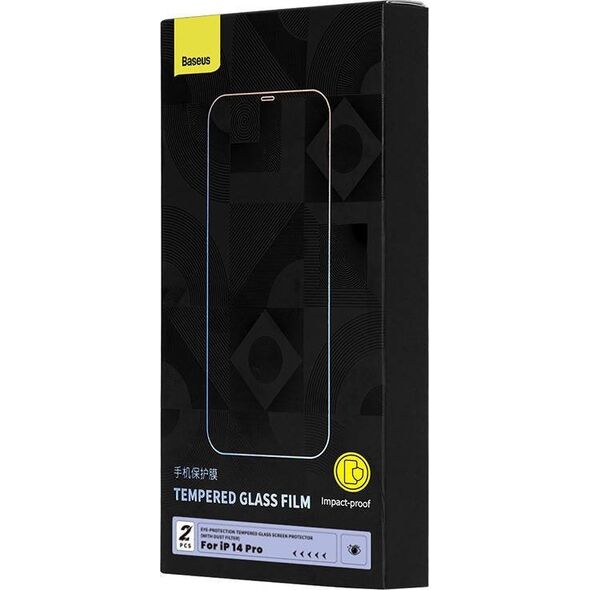 Baseus Szkło hartowane prywatyzujące Baseus Crystal Series iPhone 14 PRO