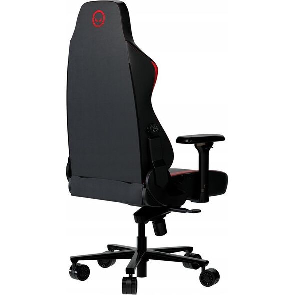 Fotel Lorgar LORGAR Embrace 533, Gaming chair, PU eco-leather, 1.8 mm metal frame, multiblock mechanism, 4D armrests, 5 Star aluminium base, Class-4 gas lift, 75mm PU casters, Black + red