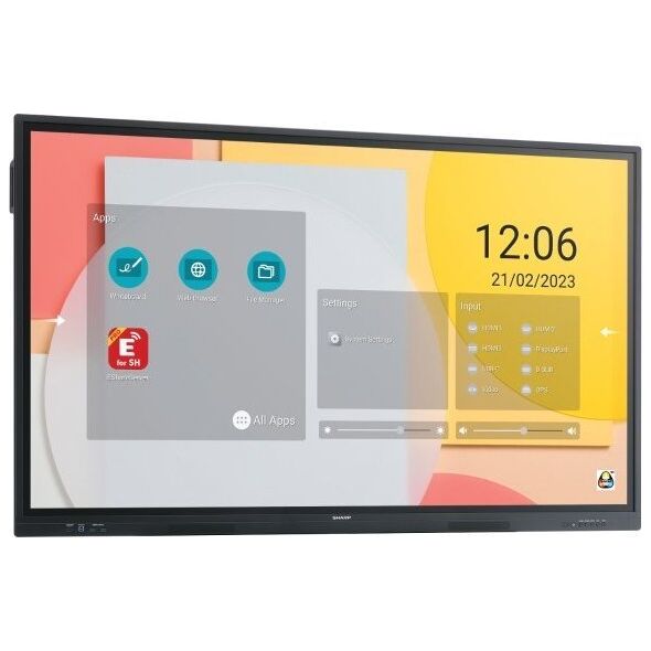 System interaktywny NEC PN-LC652 - 65", interactive display, UHD, 350 cd/m2, Infrared, 20 touch points, OPS Slot, Android SoC, USB-C, HDMI-out.