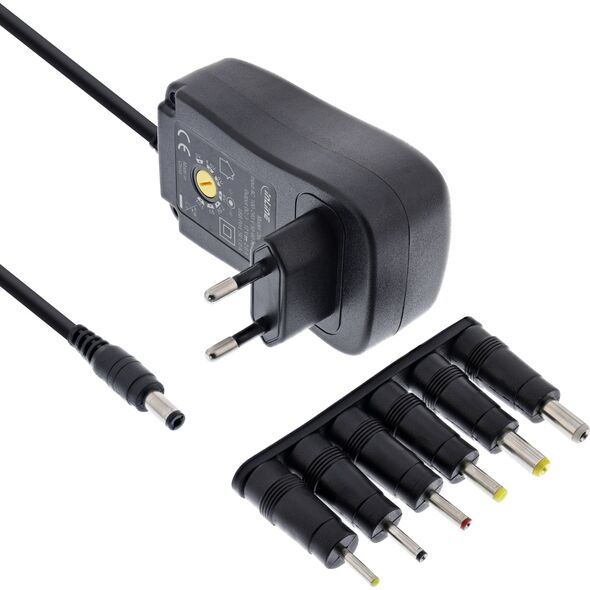 Zasilacz do laptopa InLine InLine® Universal Steckernetzteil 30W mit USB, 110-240V auf 3-12V, max. 2500mA