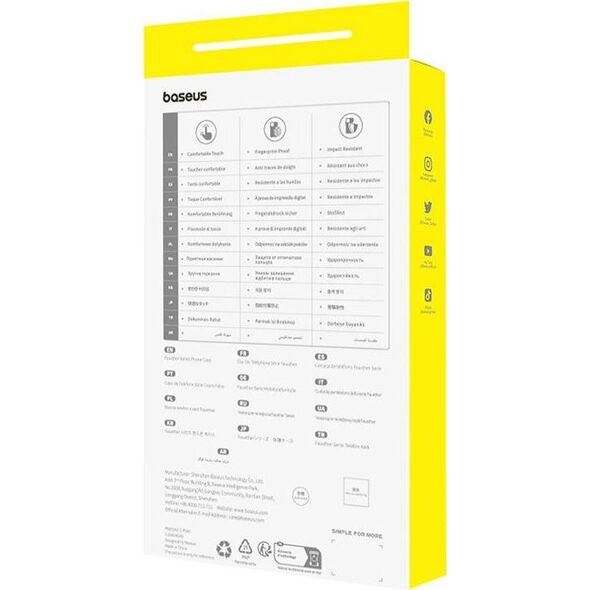 Baseus Etui na telefon iPhone15 ProMax Baseus Fauxther Series (Czarny)