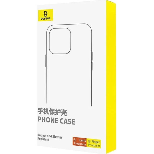 Baseus Przeźroczyste etui Baseus iPhone 15 + szkło hartowane