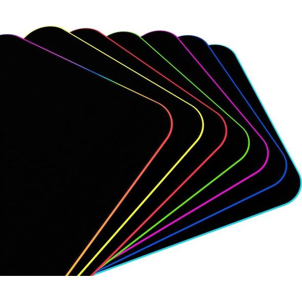 Podkładka Lorgar Lorgar Steller 913, Gaming mouse pad, High-speed surface, anti-slip rubber base, RGB backlight, USB connection, Lorgar WP Gameware support, size: 360mm x 300mm x 3mm, weight 0.250kg
