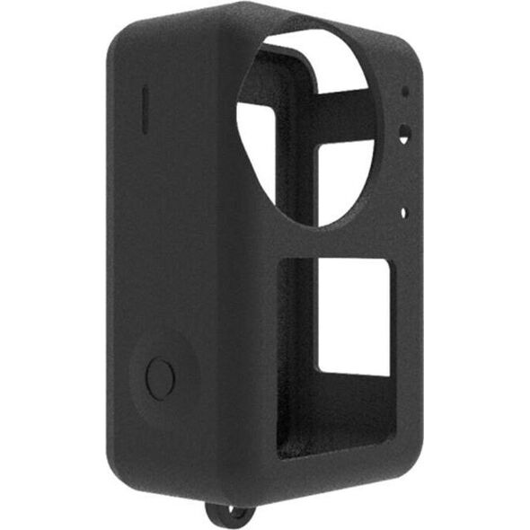 Puluz Silikonowe etui Puluz dla DJI Osmo Action 4/3 z osłoną na obiektyw (czarne)
