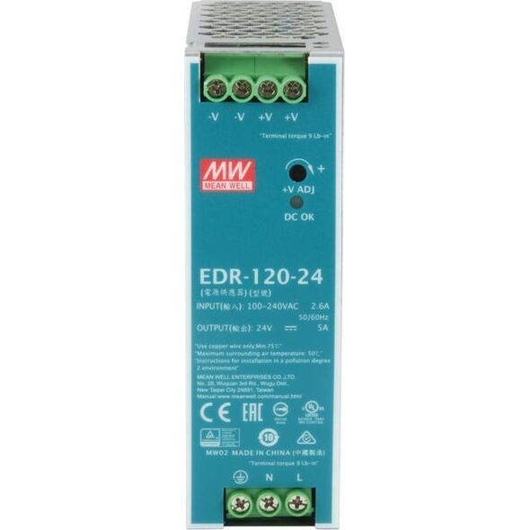 Zasilacz serwerowy LevelOne LevelOne POW-2441 moduł zasilaczy 120 W Miętowy, Srebrny