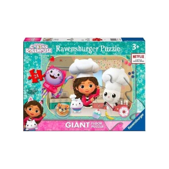 Ravensburger Puzzle 24 elementów Gigant Koci Domek Gabi
