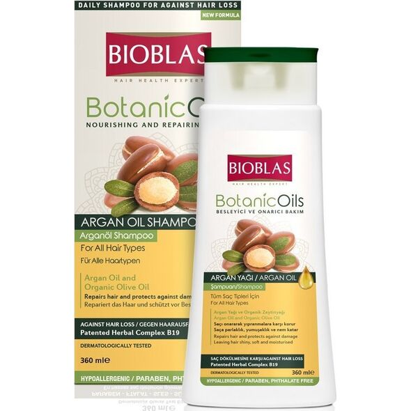 BIOBLAS szampon do włosów arganowy przeciw wypadaniu włosów 360ml