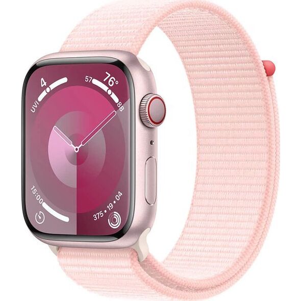 Smartwatch Apple Watch 9 GPS + Cellular 45mm Pink Alu Sport Loop Różowy  (MRMM3QP/A)