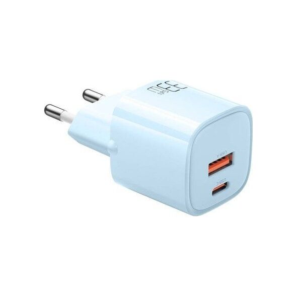 Ładowarka Mcdodo Ładowarka sieciowa GaN 33W Mcdodo CH-0154 USB-C, USB-A (niebieska)
