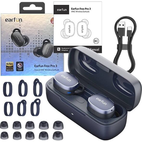 Słuchawki EarFun EarFun Free Pro 3 niebieskie (TW400L)