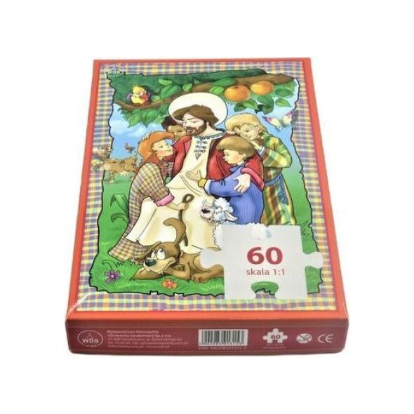 Wydawnictwo Diecezjalne i Drukarnia w Sandomi Puzzle 60 - Jezus wśród dzieci