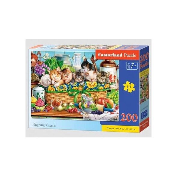 Castorland Puzzle 200 Napping Kittens CASTOR