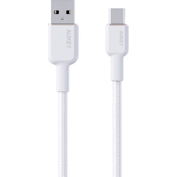 Kabel USB Aukey USB-A - USB-C 1 m Biały (CB-NAC1)