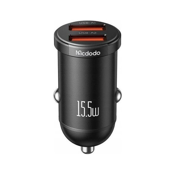 Ładowarka Mcdodo Ładowarka samochodowa Mcdodo CC-2950, 2x USB, 15.5W (czarna)