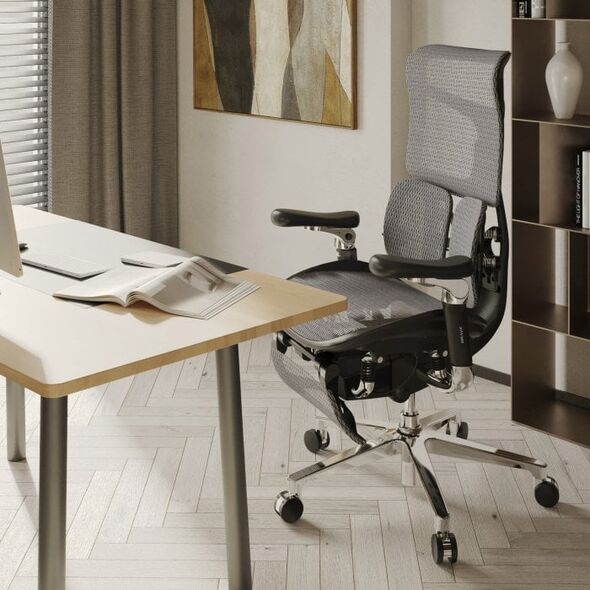 Fotel Diablo Chairs BRAVE Fotel biurowy ergonomiczny V-KINETIC czarny