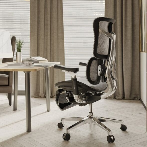 Fotel Diablo Chairs BRAVE Fotel biurowy ergonomiczny V-KINETIC czarny
