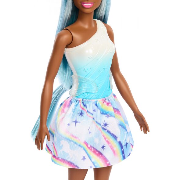Lalka Barbie Mattel Jednorożec Lalka Niebieski strój HRR14