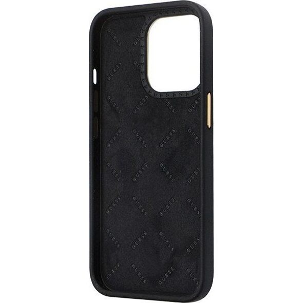 Guess Guess GUHCP13LM4DGPK iPhone 13 Pro / 13 6.1" czarny/black hardcase Silicone Logo Strass 4G