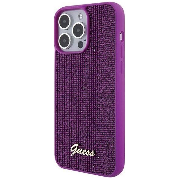 Guess Guess GUHCP15XPMSDGSF iPhone 15 Pro Max 6.7" fuksja/fuschia hardcase Disco Metal Script