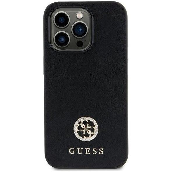 Guess Guess GUHCP15MPS4DGPK iPhone 15 Plus 6.7" czarny/black hardcase Strass Metal Logo