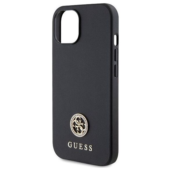 Guess Guess GUHCP15MPS4DGPK iPhone 15 Plus 6.7" czarny/black hardcase Strass Metal Logo