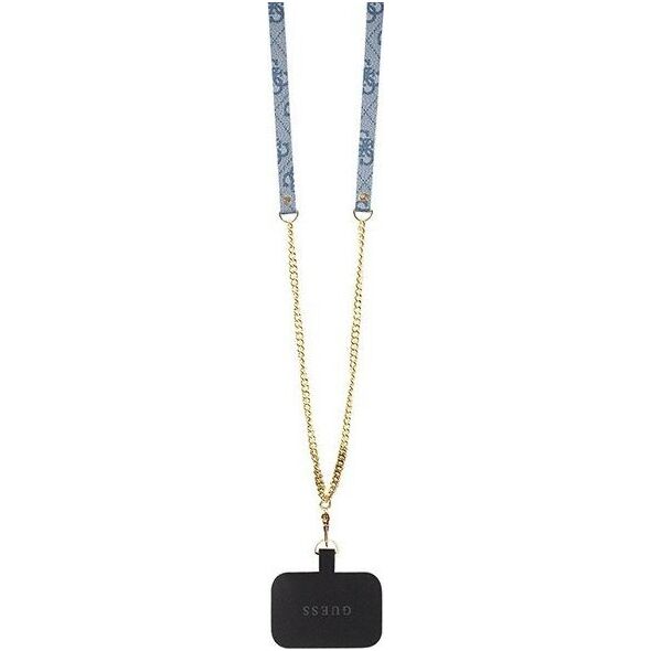 Guess Guess GUHCP15SP4TDSCPB iPhone 15 6.1" niebieski/blue hardcase Crossbody 4G Metal Logo