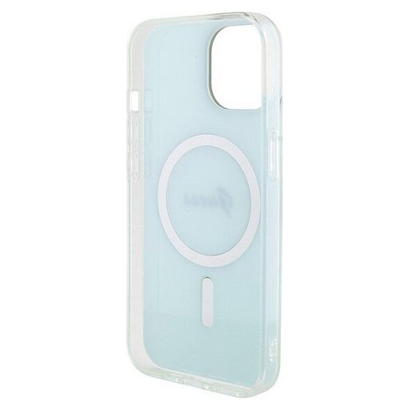 Guess Guess GUHMP15SHITSQ iPhone 15 6.1" turkusowy/turquoise hardcase IML Iridescent MagSafe