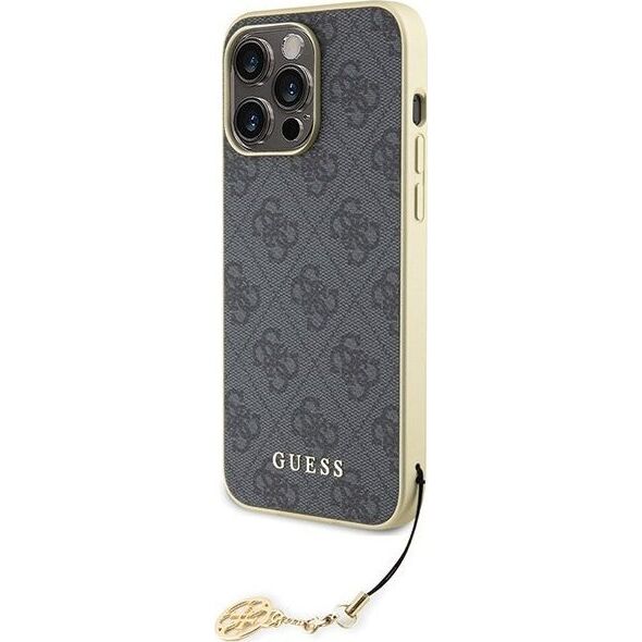 Guess Guess GUHCP15XGF4GGR iPhone 15 Pro Max 6.7" szary/grey hardcase 4G Charms Collection