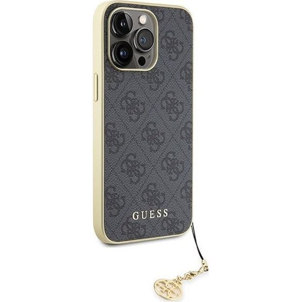 Guess Guess GUHCP15XGF4GGR iPhone 15 Pro Max 6.7" szary/grey hardcase 4G Charms Collection