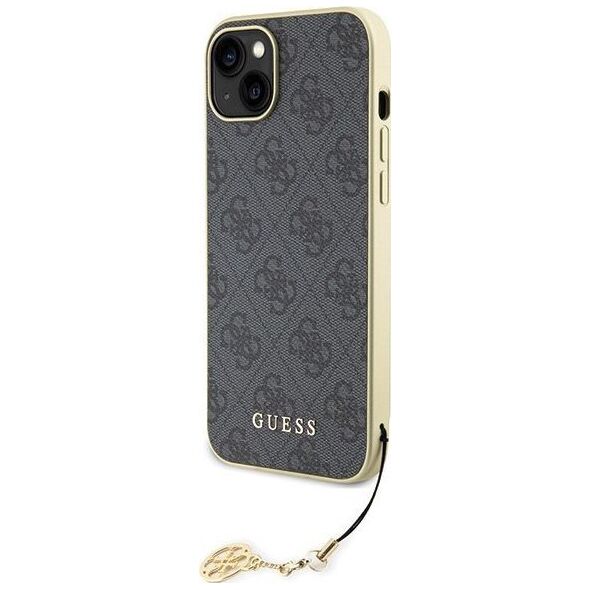 Guess Guess GUHCP15MGF4GGR iPhone 15 Plus 6.7" szary/grey hardcase 4G Charms Collection