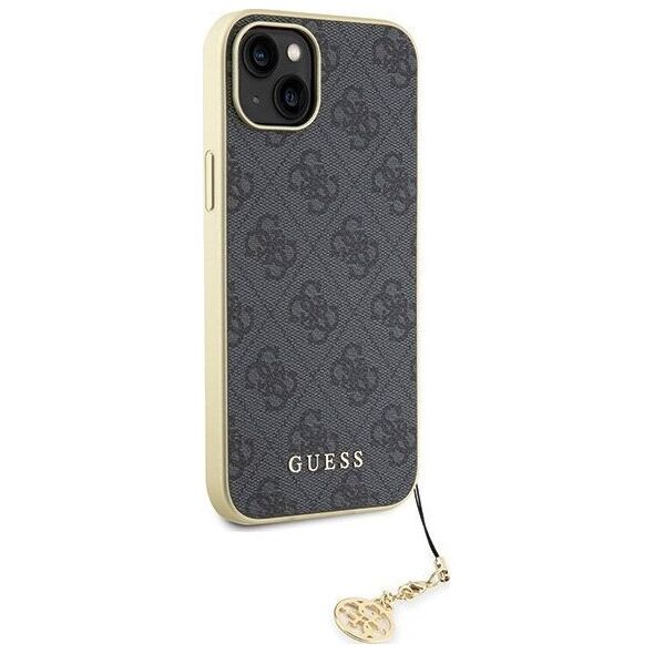 Guess Guess GUHCP15MGF4GGR iPhone 15 Plus 6.7" szary/grey hardcase 4G Charms Collection