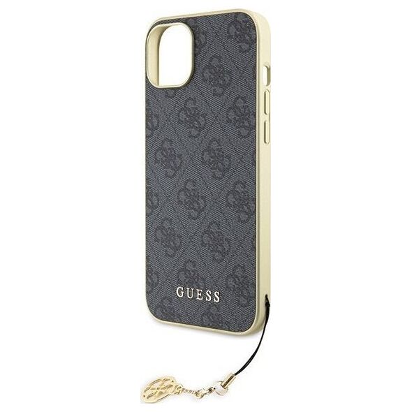 Guess Guess GUHCP15MGF4GGR iPhone 15 Plus 6.7" szary/grey hardcase 4G Charms Collection