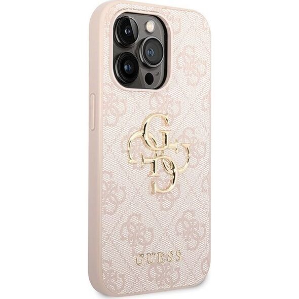 Guess Guess GUHCP15X4GMGPI iPhone 15 Pro Max 6.7" różowy/pink hardcase 4G Big Metal Logo