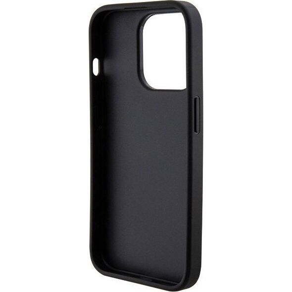 Guess Guess GUHCP15XPGSSADK iPhone 15 Pro Max 6.7" czarny/black hardcase Grip Stand 4G Saffiano Strass