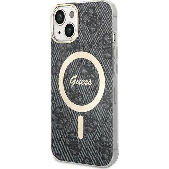 Guess Guess GUHMP15SH4STK iPhone 15 6.1" czarny/black hardcase IML 4G MagSafe