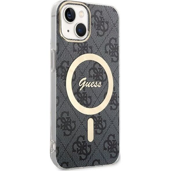 Guess Guess GUHMP15SH4STK iPhone 15 6.1" czarny/black hardcase IML 4G MagSafe
