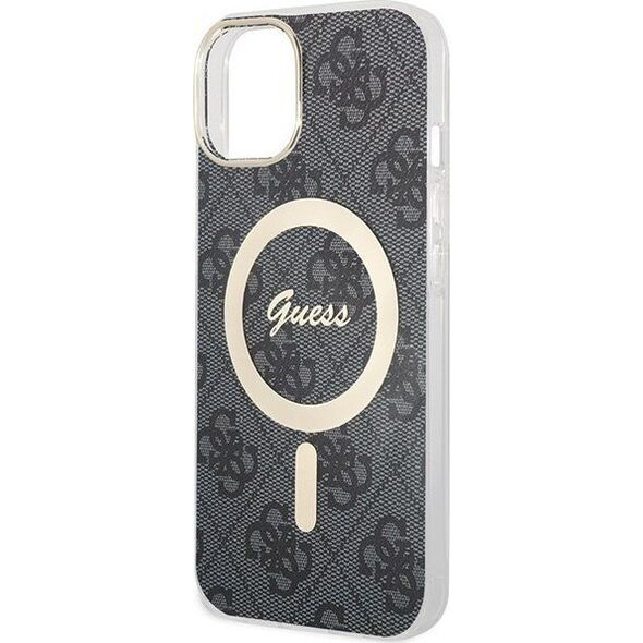 Guess Guess GUHMP15SH4STK iPhone 15 6.1" czarny/black hardcase IML 4G MagSafe