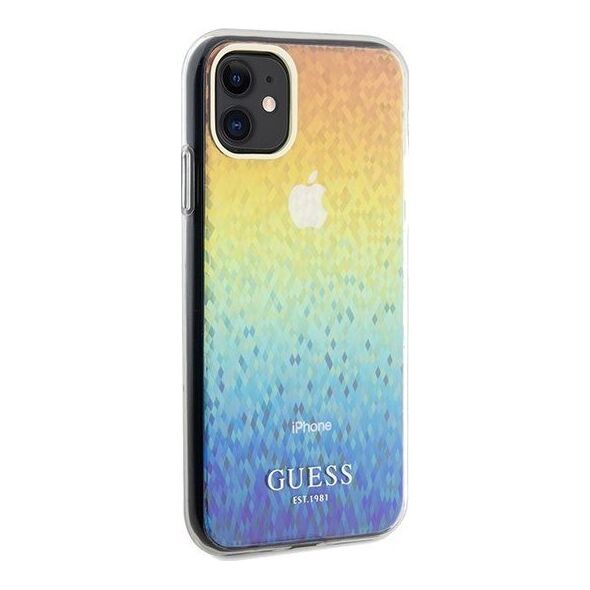 Guess Guess GUHCN61HDECMI iPhone 11 / Xr 6.1" wielokolorowy hardcase IML Faceted Mirror Disco Iridescent