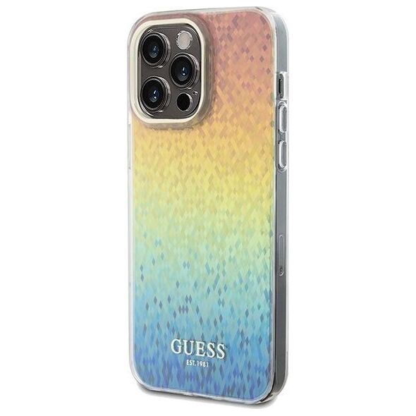 Guess Guess GUHCP13LHDECMI iPhone 13 Pro / 13 wielokolorowy hardcase IML Faceted Mirror Disco Iridescent