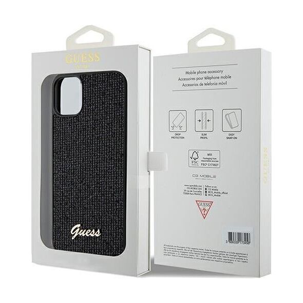 Guess Guess GUHCN61PMSDGSK iPhone 11 / Xr 6.1" czarny/black hardcase Disco Metal Script